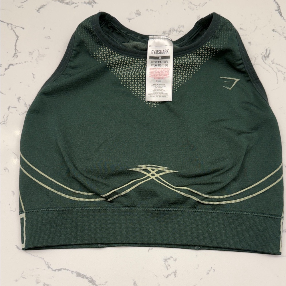 Gymshark Dark Green Sports Bra